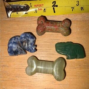 Colorful Stone Dog rocks #35.  Soldalite and more